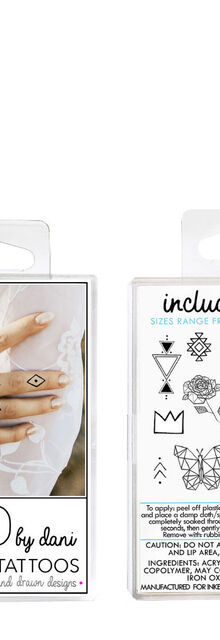INKED by Dani Geometric Temporary Tattoos Pack INKED by Dani Geometric Temporary Tattoos Pack